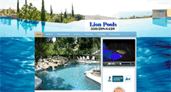Desktop Screenshot of lionpools.com